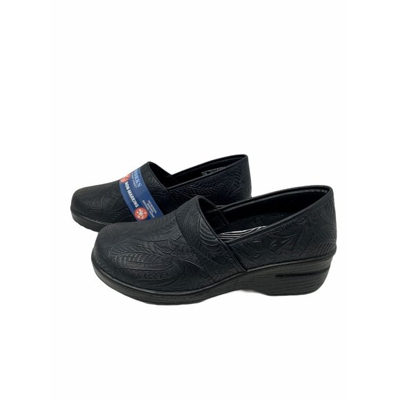 COPY - Easy Works Women's Lyndee Professional black clog shoes 11M - Picture 5 of 11